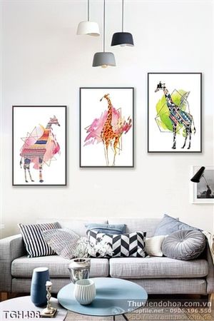 Tranh ghép con hưu cao cổ