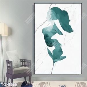 Tranh ghép trừu tượng nền vân đá