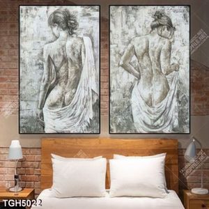 Tranh ghép 2 tấm khỏa thân