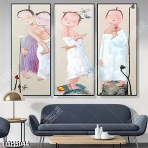 Tranh ghép 3 tấm khỏa thân