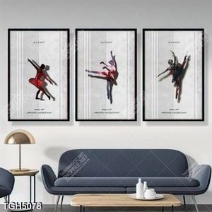 Tranh ghép 3 tấm vũ điệu balê