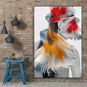 Tranh ghép chân dung người mẫu