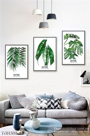 Tranh ghép cái lá dừa ấn tượng