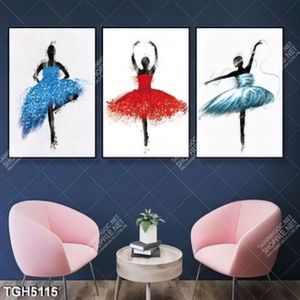 Tranh ghép 3 tấm nhảy múa balê