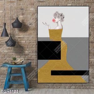 Tranh ghép cô gái nghệ thuật