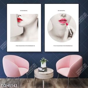 Tranh ghép 2 tấm son môi