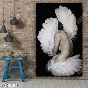 Tranh ghép khổ dọc bán nude