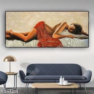 Tranh sơn dầu khỏa thân in canvas