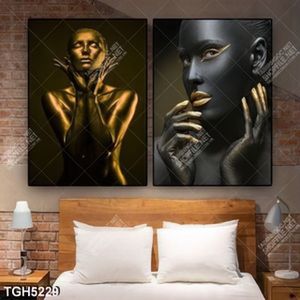 Tranh ghép 2 tấm model gold