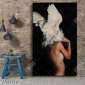 Tranh ghép bán nude in canvas