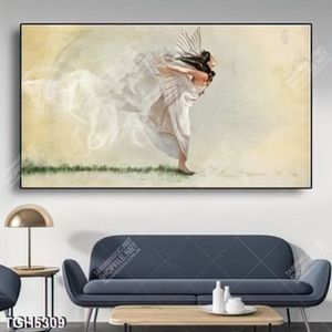 Tranh sơn dầu cô gái thiên thần