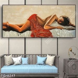 Tranh sơn dầu bán nude
