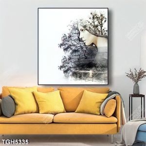 Tranh sơn dầu cây cà cô gái