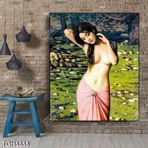 Tranh sơn dầu bán nude