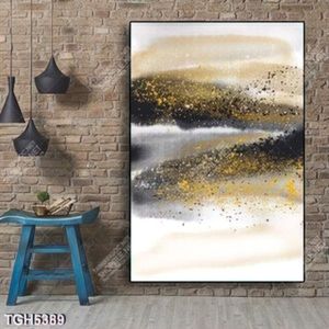 Tranh ghép sơn màu gold