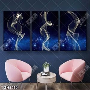 Tranh ghép 3 tấm khói màu