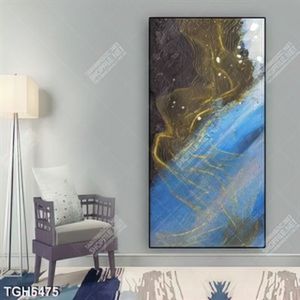 Tranh khổ dọc sóng gold