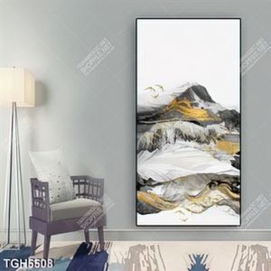 Tranh khổ dọc núi và chim