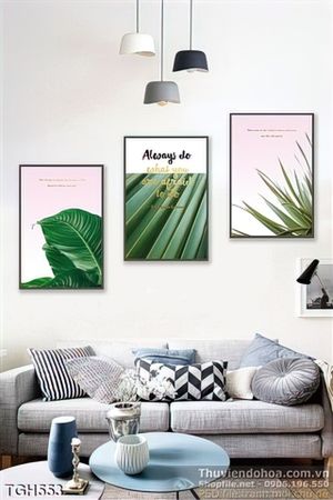 Tranh ghép những cái lá đẹp