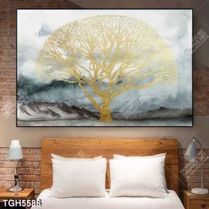 Tranh ghép cây cổ thụ gold