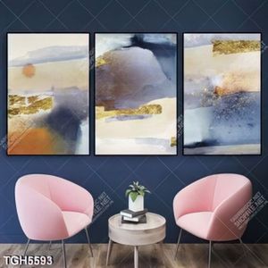 Tranh ghép 3 tấm màu nghệ thuật