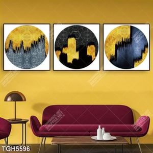 Tranh ghép 3 tấm tròn nghệ thuật