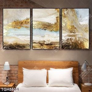 Tranh ghép 3 tấm trừu tượng
