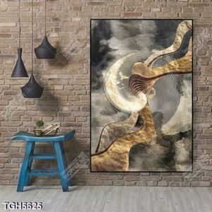 Tranh ghép nghệ thuật trừu tượng in canvas