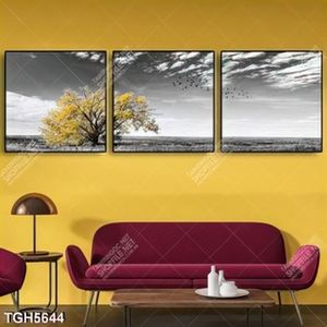 Tranh ghép 3 tấm cây cô đơn