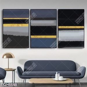 Tranh ghép 3 tấm trừu tượng