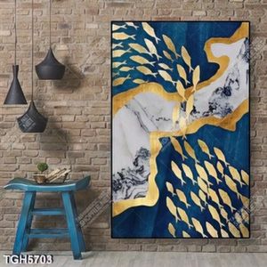 Tranh ghép đàn cá gold