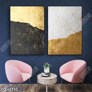Tranh 2 tấm trừu tượng