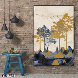 Tranh ghép cây rừng khổ dọc