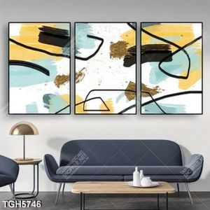 Tranh ghép 3 tấm nghệ thuật in canvas