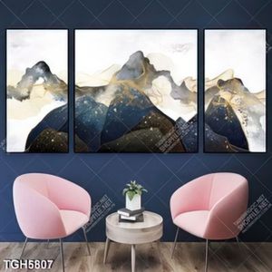 Tranh ghép 3 tấm núi nghệ thuật đẹp