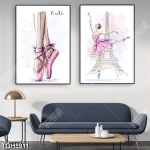 Tranh ghép 2 tấm múa balê