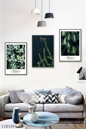 Tranh ghép những cái cây xanh đẹp ấn tượng