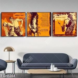 Tranh ghép 3 tấm hình cổ điển