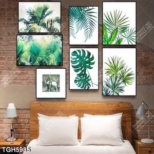 Tranh ghép 7 tấm lá cây