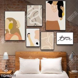 Tranh ghép 6 tấm quý cô