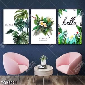 Tranh ghép 3 tấm lá cây