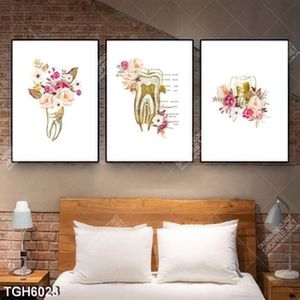Tranh ghép 3 tấm răng ngộ nghĩnh