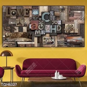 Tranh ghép decor khắc tường