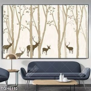 Tranh ghép hươu decor tường