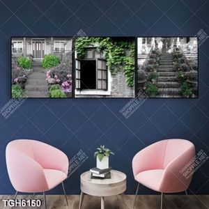 Tranh ghép 3 tấm phong cảnh