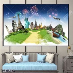 Tranh kỳ quan nổi tiếng thế giới
