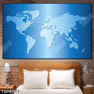 Tranh bản đồ vệ tinh thế giới