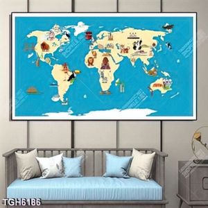 Tranh ghép world map