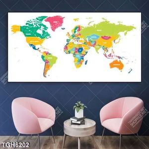 Tranh bản đồ các nước trên thế giới