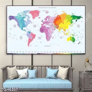 Tranh world map
